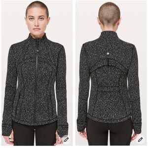 Lululemon Define Jacket Color Magnetized Jacquard Black White Size 8 EUC